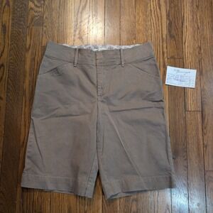 Lee Just Below the Waist Taupe Chino Walking Shorts Stretch Bermuda Mens 8 31x11